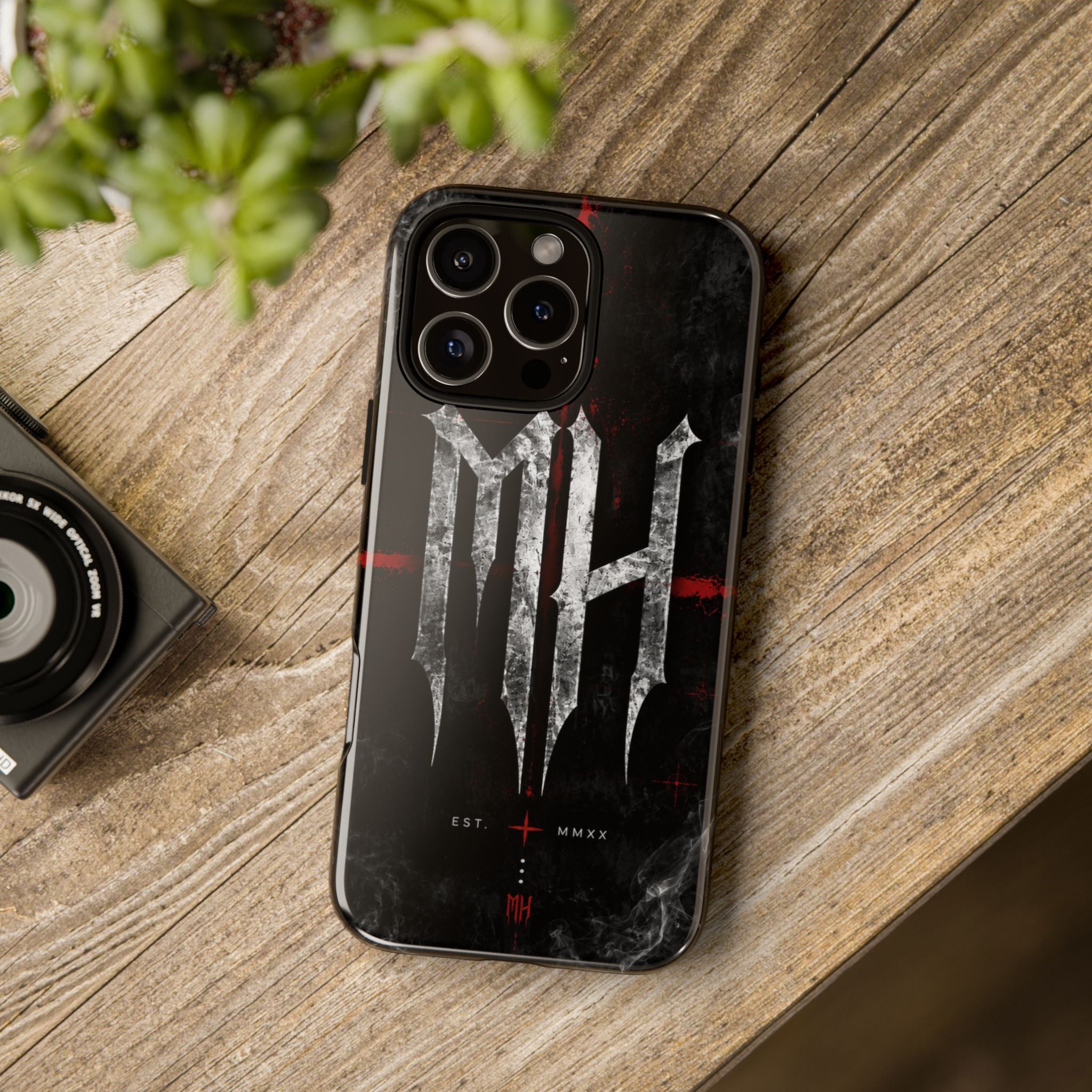 MH Industrial Logo Phone Case _ Black & Red