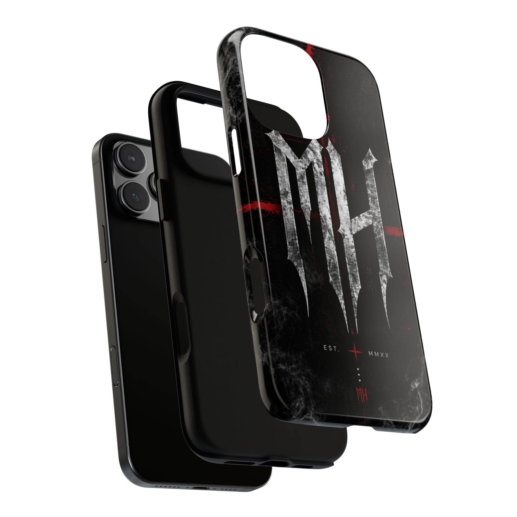 MH Industrial Logo Phone Case _ Black & Red