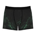 Men's Boxer Briefs – 'False Alarm' Dark Green Smoke Pattern