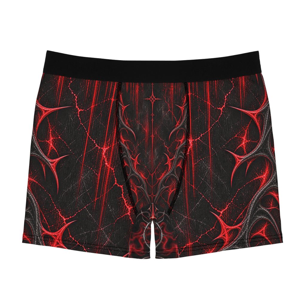 Black & Red Gothic Rose Boxer Briefs — Men's All-Over-Print Underwear