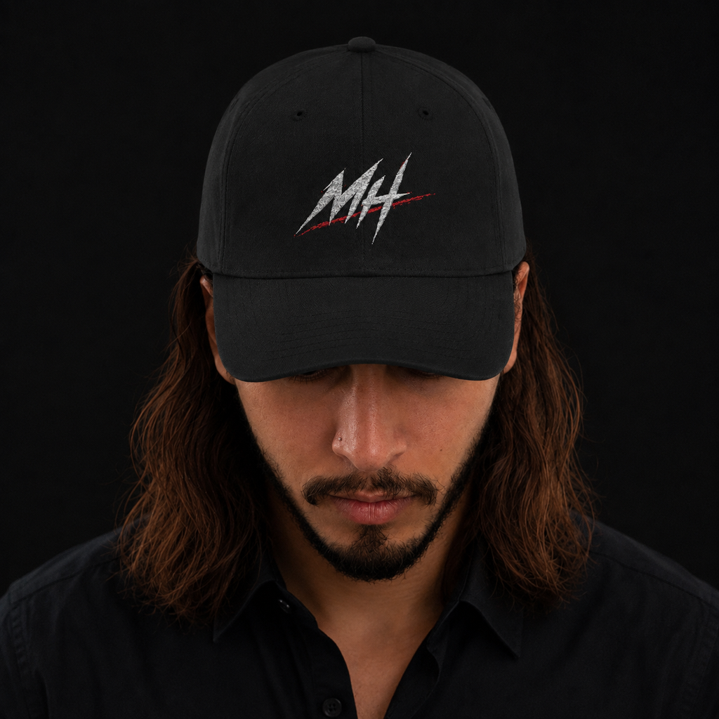 MH SIGNATURE LOGO CAP - BLACK