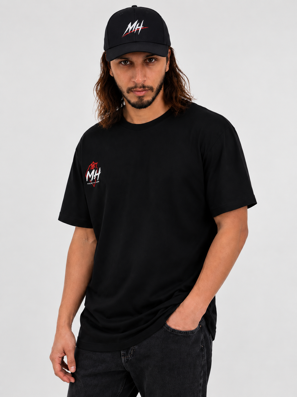 MH SIGNATURE LOGO CAP - BLACK